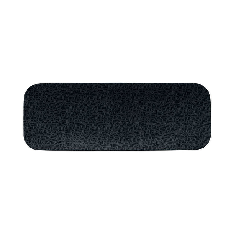 (2 sztuki) SELTMANN WEIDEN | Talerz płaski prostokątny – 380 x 140 mm – czarny