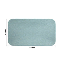 (2 sztuki) SELTMANN WEIDEN | Talerz płaski prostokątny – 350 x 200 mm – turkusowy