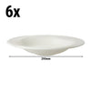 (6 szt.) Talerz głęboki coupe Maastricht LUX – porcelana – Ø 290 mm – kość słoniowa