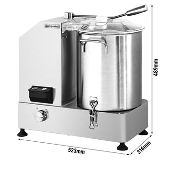 Szatkownica do warzyw - 12 litrów - 1,8 kW - 230 V - 1100-2800 obr/min - Prime Gastro