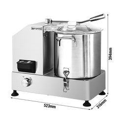 Krajalnica do warzyw - 6 litrów - 1,8 kW - 230 V - 986 - 2470 obr./min