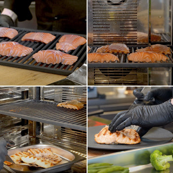 Piec konwekcyjny KOMPAKT - z funkcją pary - Manualny - włącznie z 4 blachami 450x340mm - Prime Gastro