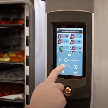 Piec konwekcyjno-parowy - Touch - 7x GN 1/1 - włącznie z systemem mycia & czujnikiem temperatury - Prime Gastro