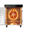 Suszarka do żywności – stal nierdzewna – 800 W – od 30 do 90 °C – z 10 półkami i timerem do 24 h