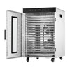 Suszarka do żywności – stal nierdzewna – 1,5 kW – od 30 do 90 °C – z 16 półkami i timerem do 24 h