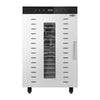 Suszarka do żywności – stal nierdzewna – 1,5 kW – od 30 do 90 °C – z 16 półkami i timerem do 24 h