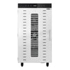 Suszarka do żywności – stal nierdzewna – 2 kW – od 30 do 90 °C – z 24 półkami i timerem do 24 h