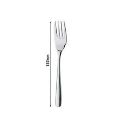 (12 szt.) Widelec deserowy Aleria – stal nierdzewna 18/10 – 157 mm