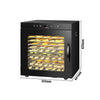 Suszarka do żywności – 800 W – z 10 półkami – czarna