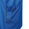 (6 szt.) KARLOWSKY | Tunika damska Essential – z krótkim rękawem – Royal Blue – rozmiar: 38
