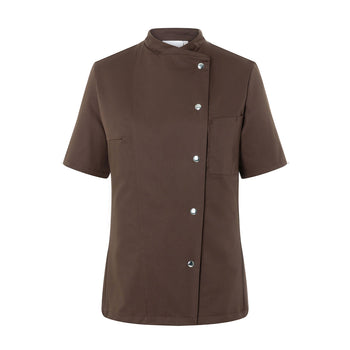 KARLOWSKY | Greta damska bluza kucharska - Jasnobrązowa - Rozmiar: 44 - Prime Gastro