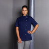 KARLOWSKY | Bluza kucharska damska Greta – granatowa – rozmiar: 54