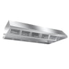 Commercial Ceiling-Mounted Extraction Canopy - 2000mm - with Baffle Filters & LED Lights - 1300mm Deep