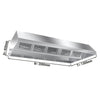 Commercial Ceiling-Mounted Extraction Canopy - 2000mm - with Baffle Filters & LED Lights - 1300mm Deep