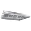 Commercial Ceiling-Mounted Extraction Canopy - 3600mm - with Baffle Filters & LED Lights