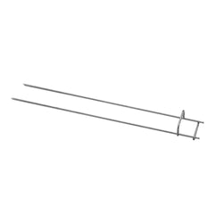 Podwójny szpikulec do hähnchengrills - stal nierdzewna - 670x100x30mm - 0.57kg - do grilla do kurczaków - kompatybilny z EM420