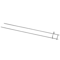Podwójny szpikulec do grilla na kurczaki ze stali nierdzewnej - 108x827x45mm - 1.2kg - do grille do kurczaków - kompatybilny z EM742 & EM1484