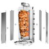 Gyros and kebab grill – gas – max. 80 kg – 16.25 kW – with 5 burners and motor at the top – with 2 shields and 2 hinged doors, image 1 of 11