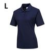 Women’s Cotton Polo Shirt - Navy - Size: L
