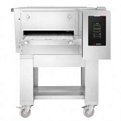 Elektryczny piec przelotowy do pizzy - 980x1300mm - cyfrowy - szerokość taśmy: 400mm - włącznie z ramą podstawy