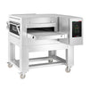 Piec przelotowy – elektryczny – 1650 x 2180 mm – szerokość taśmy: 800 mm – do 350 °C – dotykowy – z podstawą – do pizzy