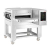 Gazowy piec przelotowy do pizzy - 1260x1750mm - cyfrowy - szerokość taśmy: 500mm - włącznie z ramą podstawy