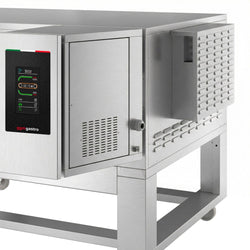 Elektryczny piec przelotowy do pizzy - 1820x2450mm - cyfrowy - szerokość taśmy: 1000mm - włącznie z ramą podstawy