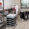 CAMBRO | Pokrywa do kosza CAMRACK® – polipropylen – 500 x 500 mm – wysokość: 240 mm – szara, zdjęcie 7 z 13