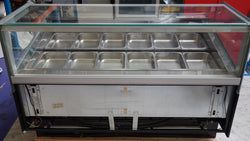 Lada na lody ADAM - 1700 mm - konwekcyjna - na 18 pojemników 5 L lub 12 pojemników 7 L - czarna