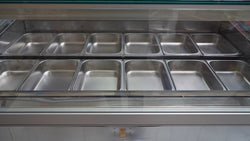 Lada na lody ADAM - 1700 mm - konwekcyjna - na 18 pojemników 5 L lub 12 pojemników 7 L - czarna