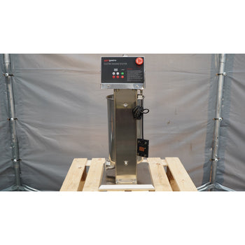 Elektryczna maszynka do nadziewania kiełbasek i churros – 15 litrów – 90 W – stal nierdzewna – w zestawie 4 nasadki do nadziewania kiełbasek i 3 nasadki do churros