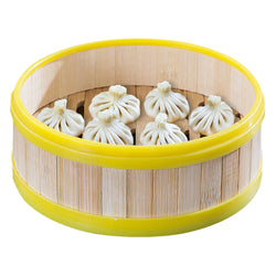 Parownik Dim Sum - 2,5kW - Cyfrowy - w zestawie: 16 koszy bambusowe i 4 pokrywy