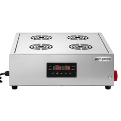 (2 szt.) - Parownik Dim Sum - 2,5kW - Cyfrowy - w zestawie: 32 kosze bambusowe i 8 pokrywy