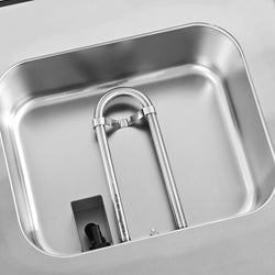 Piekarnik parowy - 2,5 kW - cyfrowy - w zestawie z nadstawką do gotowania na parze z 5 szufladami