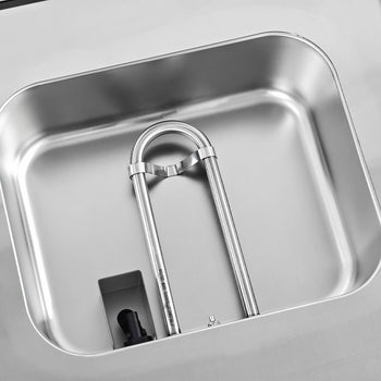 Piekarnik parowy - 2,5 kW - cyfrowy - w zestawie z nadstawką do gotowania na parze z 5 szufladami - Prime Gastro