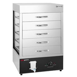 Piekarnik parowy - 2,5 kW - manualny - wraz z nadstawką do pieczenia na parze z 5 szufladami