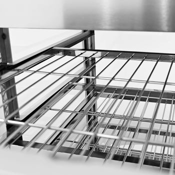 Piekarnik parowy - 2,5 kW - manualny - wraz z nadstawką do pieczenia na parze z 5 szufladami - Prime Gastro