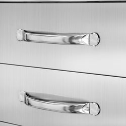 Piekarnik parowy - 2,5 kW - cyfrowy - w zestawie z nadstawką do gotowania na parze z 5 szufladami