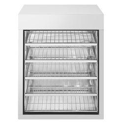 Piekarnik parowy - 2,5 kW - cyfrowy - w zestawie z nadstawką do gotowania na parze z 5 szufladami