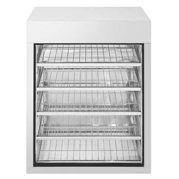 Piekarnik parowy - 2,5 kW - cyfrowy - w zestawie z nadstawką do gotowania na parze z 5 szufladami - Prime Gastro