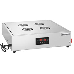 Piekarnik parowy - 2,5 kW - cyfrowy - w zestawie z nadstawką do gotowania na parze z 5 szufladami