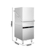 Commercial Pass Through Dishwasher - Touchscreen Controls - 9.66kW - with Detergent & Rinse Aid Dosing Pumps, Drain Pump