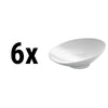 (24 szt.) Miseczka deserowa/sałatkowa owalna - PERA - Porcelana - Ø 60mm - Biały
