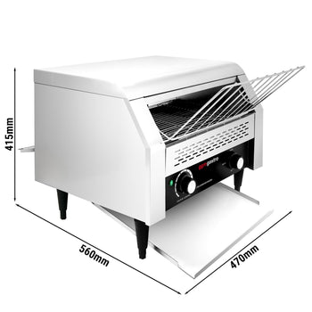 Toster przelotowy – 2,6 kW – 450–500 tostów/godz. - Prime Gastro