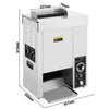 Toster – pionowy – 2 kW – manualny – do bułek do burgerów i hot dogów