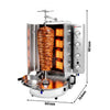 Grill do gyrosa i kebaba – gazowy – maks. 75 kg – 16 kW – z 8 palnikami – ze szkłem ROBAX®