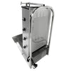 Gas gyros/kebab grill - 4 burners - max. 60 kg - including 2 protective plates and 2 hinged doors