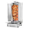 Gas Doner Kebab Grill (Shawarma/Gyros) - 5 Burner - up to 80kg - 16.25kW - incl. 2 splash guards & 2 double doors