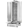 Gas Doner Kebab Grill (Shawarma/Gyros) - 6 Burner - up to 100kg - 19.5kW - incl. 2 splash guards & 2 double doors