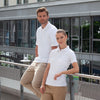 KARLOWSKY | Koszulka polo robocza damska Basic – biała – rozmiar: 3XL